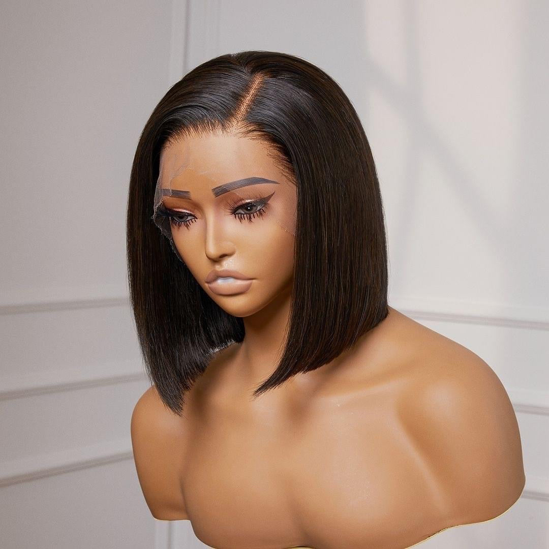 Sleek Bob Lace Frontal Wig 13x6 – Premium Human Hair