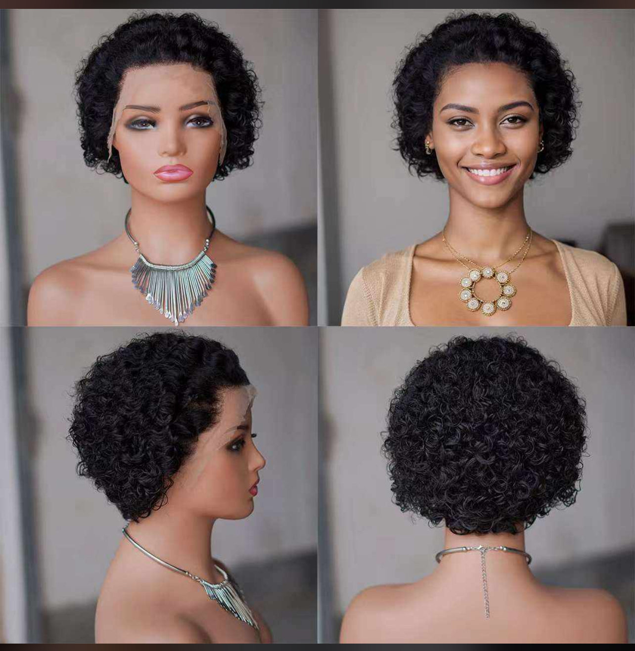 Playful Short Curly Wig