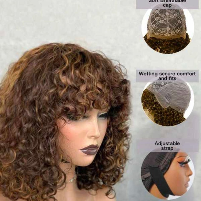 Elegant Short Curly Wig