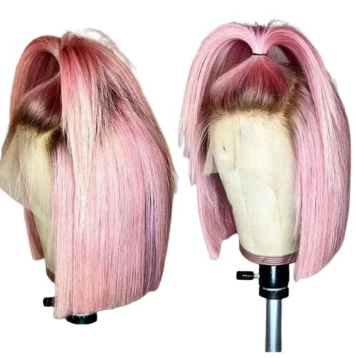 Vibrant Pink Short Bob Wig