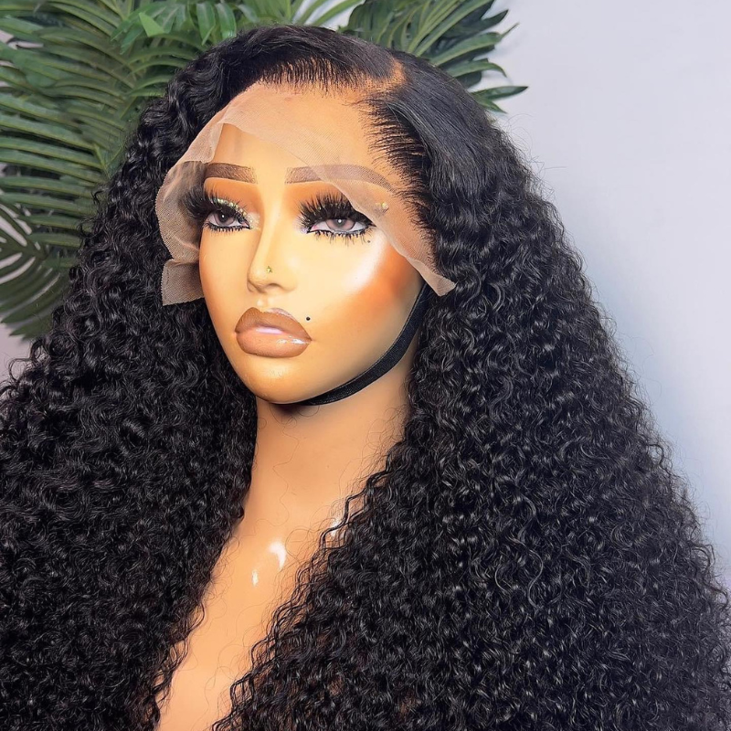 Deep Wave Lace Frontal Wig – Human Hair, 180% Density