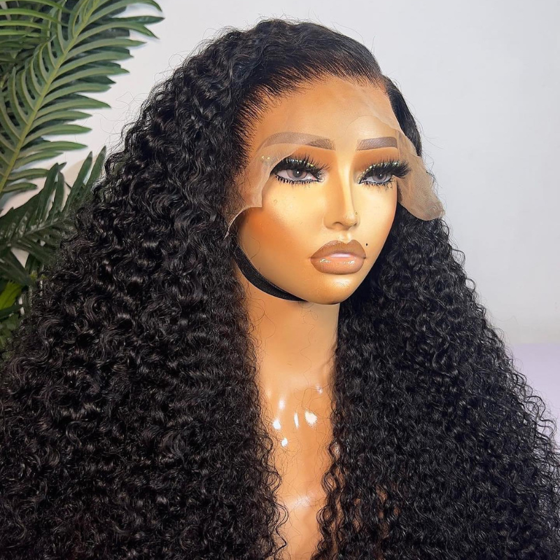 Deep Wave Lace Frontal Wig – Human Hair, 180% Density