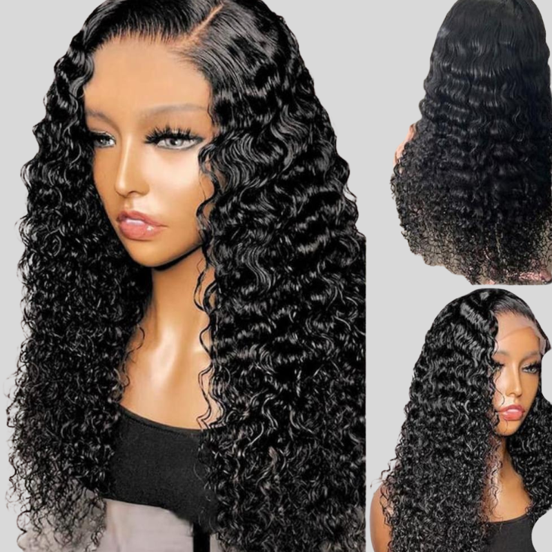 Luxury Deep Curl Lace Frontal Wig